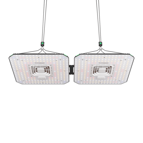 2 Pack AeroLight A100 Tunable Spectrum LED Grow Light 100W, with Integrated Circulation Fan, Compatible with APP, 4 x 2 Ft. Coverage