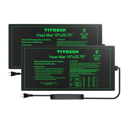 Seedling Heat Mat 10″ x 20.75″ 2-Pack