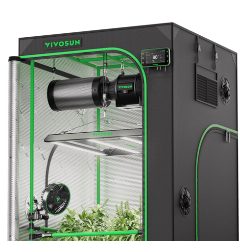 Smart Grow Tent Kit PRO 3x3 Indoor Grow System with 2-in-1 Tunable Spectrum LED Light, Smart GrowHub Automation, Efficient Ventilation & 360° Airflow, 2000D Mylar Tent 36"x36"x72"