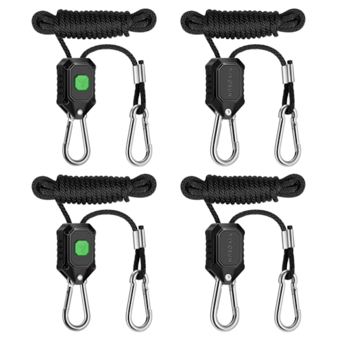 LED Grow Light Adjustable Hanger 1/8 Inch, 150 lbs/pair Weight Capacity, 2 Pair