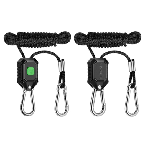 LED Grow Light Adjustable Hanger 1/8 Inch, 150 lbs/pair Weight Capacity, 1 Pair