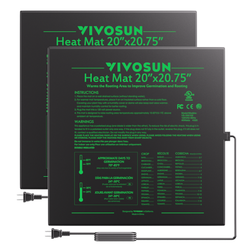 Seedling Heat Mat 20″ x 20.75″ 2 Pack