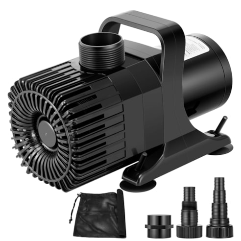 3700 GPH Submersible Water Pump with Barrier Bag, 300W