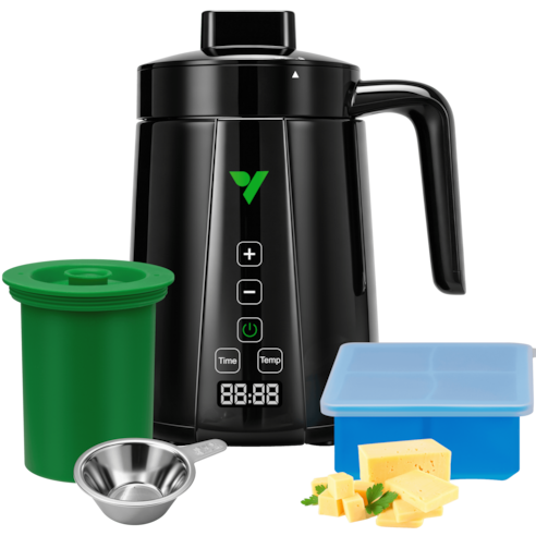 Herbal Butter Maker, 2-in-1 Decarb & Infuse Machine with Adjustable Time & Temperature for Olive Oil, Tinctures, Gummies & DIY Recipes