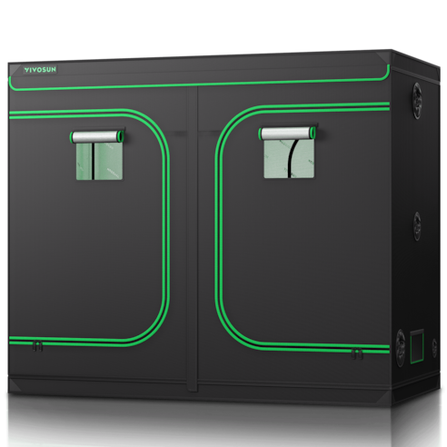 Grow Tent 8x4 S848, High Reflective Mylar with 1680D Oxford Canvas & Heavy-Duty Metal Support 96"x48"x80"