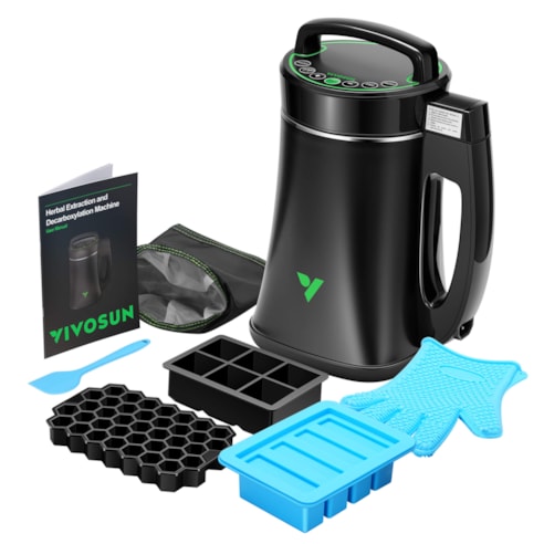 Herbal Decarboxylation and Infusion Machine, Botanical Extractor and Infuser for Making Butter, Oil, and Tinctures, Includes Recipes and Complete Accessories