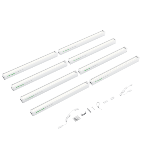 T5 Linear Grow Lights, 5000K Full Spectrum LED Grow Lights for Indoor Plants, SGS Compatible, 6W/Bar, 1ft, 8-Pack