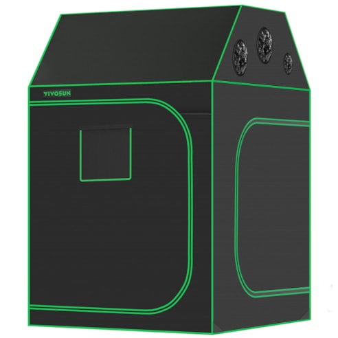 Roof Grow Tent 5x5 R556, 6-10 Plants Use, with Sloping Roof, 60″ x 60″ x 72″, For Indoor Plants Growing