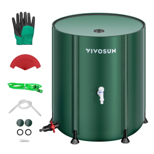Collapsible Rain Barrel, 132 Gallon, Green