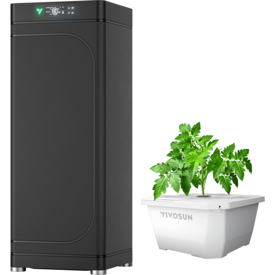 VGrow Smart Box & DWC Hydroponics Growing System Kit, Smart Indoor Gardening with Automated Plant Growing