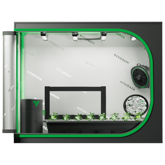 Clone Tent Kit with GrowHub A22 Controller, T5 Full-Spectrum Grow Light, Seed Starter Kits, for Indoor Plant Germination, 24" x 16" x 20"