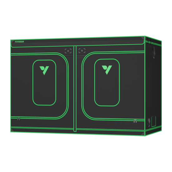 Grow Tent Pro 5x10 P105, 12-20 Plants Use, Large Front Window, 60″ x 120″ x 80″, For Indoor Plants Growing