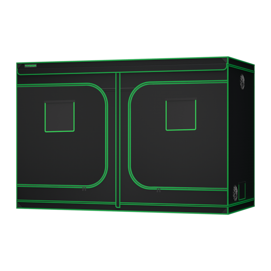 Grow Tent 5x10 S105, 12-20 Plants Use, 600D Light-proof Oxford, 60″ x 120″ x 80″, For Indoor Plants Growing