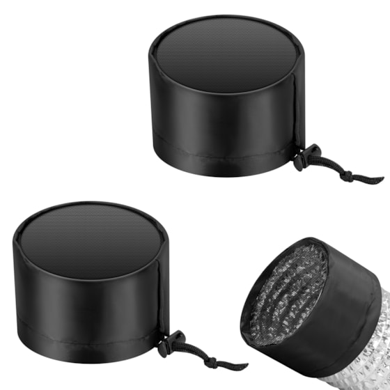 4" Grow Tent Duct Filter Vent Cover w/ Elastic Band and Fixed Buckle, 2 Pcs