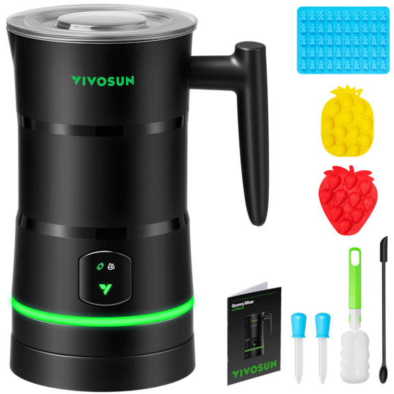 Automatische Süßigkeitenmaschine mit Öl-Infusionsmischer & Silikonformen für Party-Treats