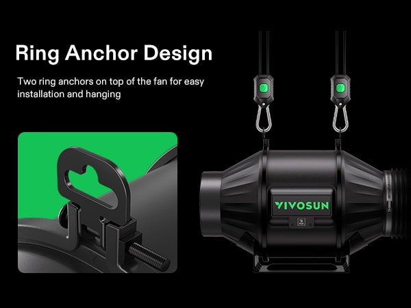Ventilatore A Canale VIVOSUN AeroZesh G4 - 195 CFM Con Motore EC E Controller WiFi GrowHub - Foto 3