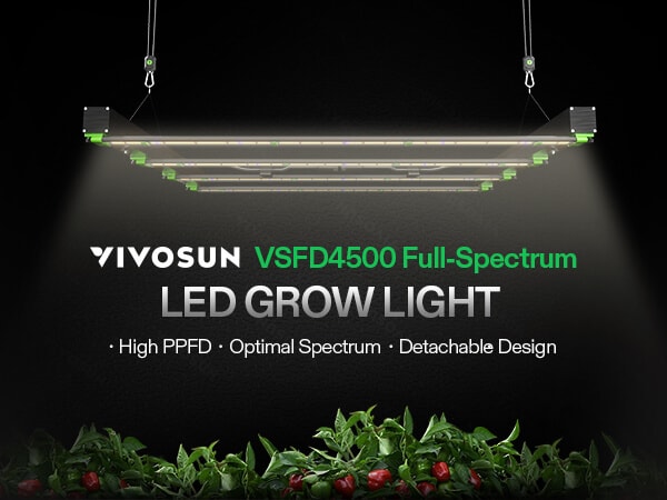 VSFD4500 Full Spectrum LED Grow Light Bar 450W, Detachable Design