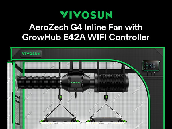 AeroZesh G8 Inline Fan 8″ with E42A Temp. Humidity WiFi 