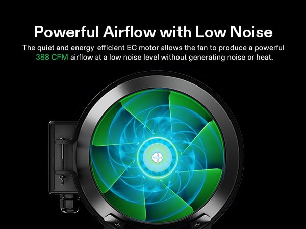 Smart Air Filtration Kit Pro 8″, AeroZesh G8 Inlne Fan with E42A 