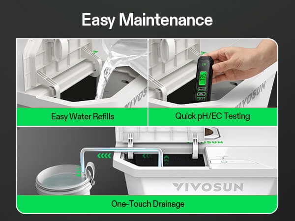 VGrow Smart Hydroponics Kit: Smart Grow Box + DWC Growing System