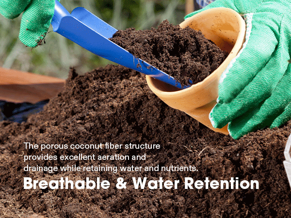 Coco Coir Brick, 1.4lbs 100% Natural Organic Compressed Coconut