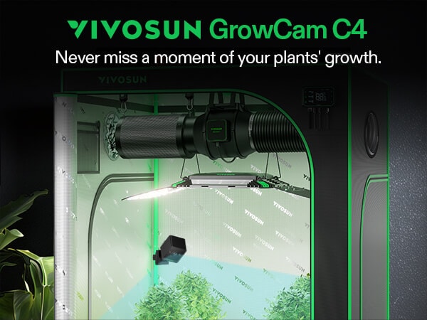 thumbnail image 2 of VIVOSUN GrowCam C4 2K QHD WiFi Smart Camera – For Grow Tents & Home, Night Vision, Two-Way Audio 2 of 4