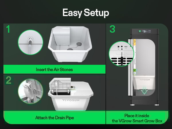 VGrow DWC Hydroponics Growing System Kit for VGrow Smart Grow Box