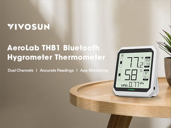  VIVOSUN AeroLab THB1 Wireless Bluetooth Hygrometer