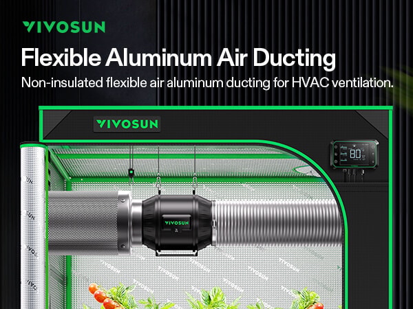Flex Air Aluminum Duct Ventilation 2 Clamps Included Long - Temu