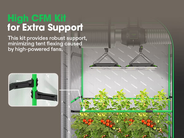 Grow Tent Pro 5x5 P558, 6-10 Plants Use, Large Front Window Grow Tent Pro 5x5 P558, 6-10 Plants Use, Large Front Window