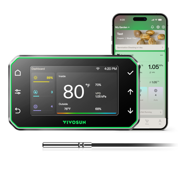 VIVOSUN GrowHub Controller E25 for Grow Tent Cooling