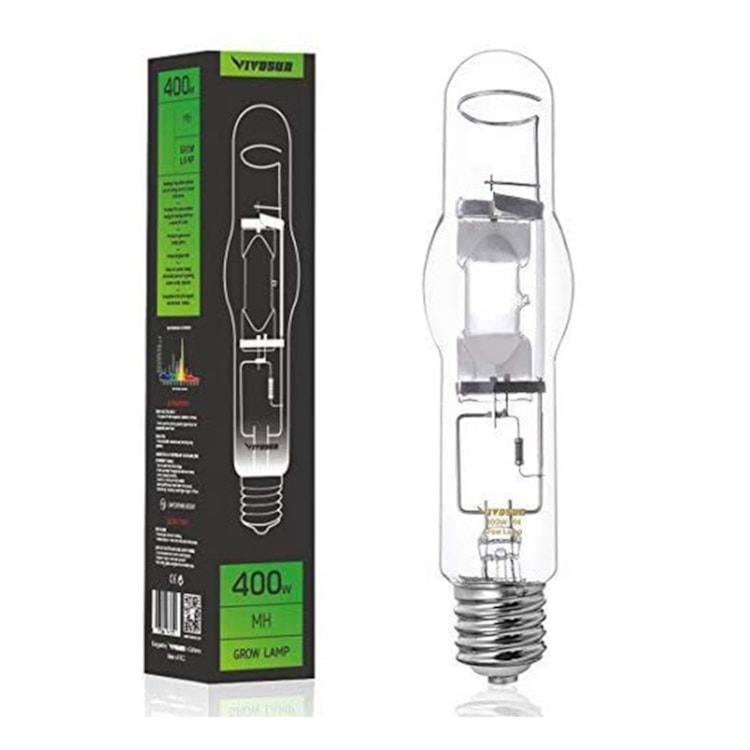 VIVOSUN 600w Watt Conversion MH Grow Light Bulb Metal Halide Ballast Lamp 4200K 