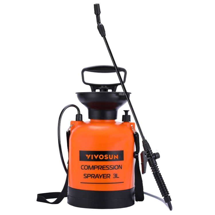 0.8-Gallon Pump Pressure Sprayer, Pressurized Lawn & Garden Water Spray Bottle with Adjustable Shoulder Strap, for Spraying Plants, Garden Watering An