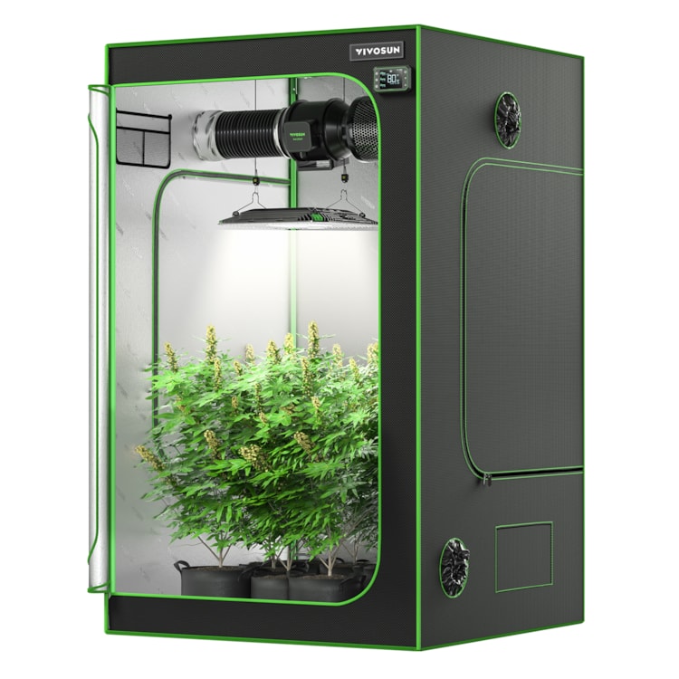 Details about   VIVOSUN Mylar Hydroponic Grow Tent W/ Observation Window & Floor Tray  Non Toxic 