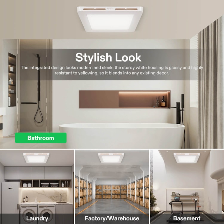Modern Bathroom Exhaust Fan Light | Shelly Lighting