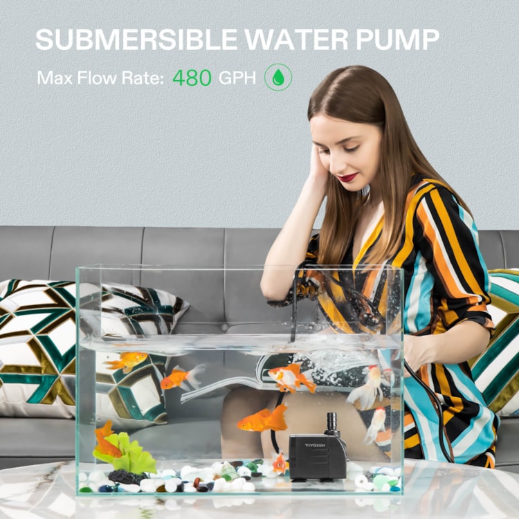 25w 1800l / h Pompe à eau submersible Mini pompe à fontaine