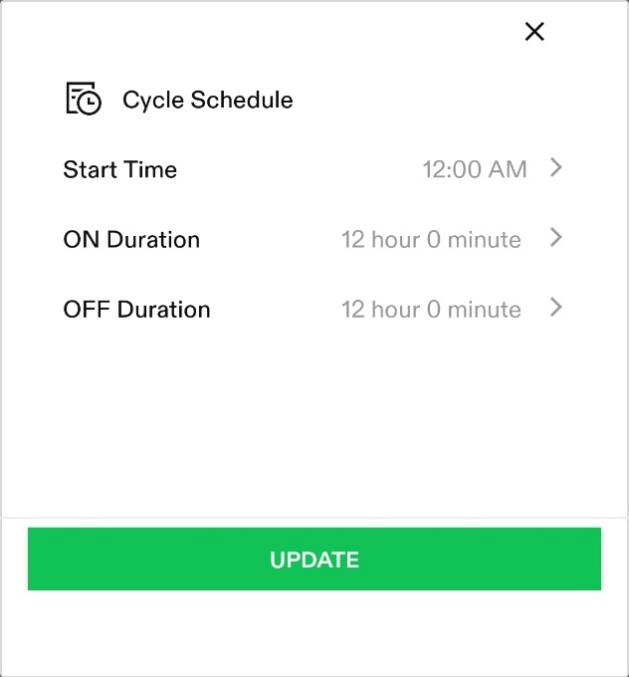 Cycle Schedule