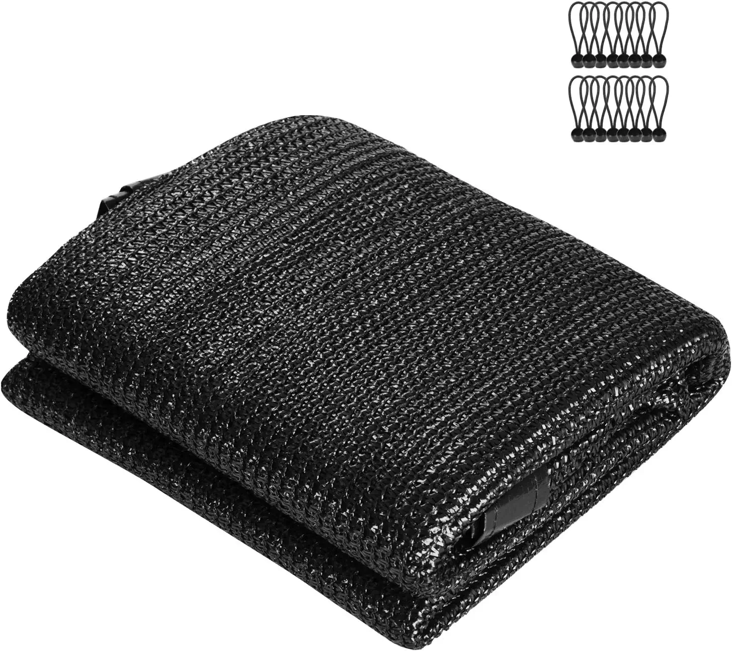 VIVOSUN Sunblock Shade Cloth, 50%-60% Shade Net, 6.5' x 20' Black Garden Shade Mesh with Grommets for Plant Covers, Swimming Pools, Patios, and Yards