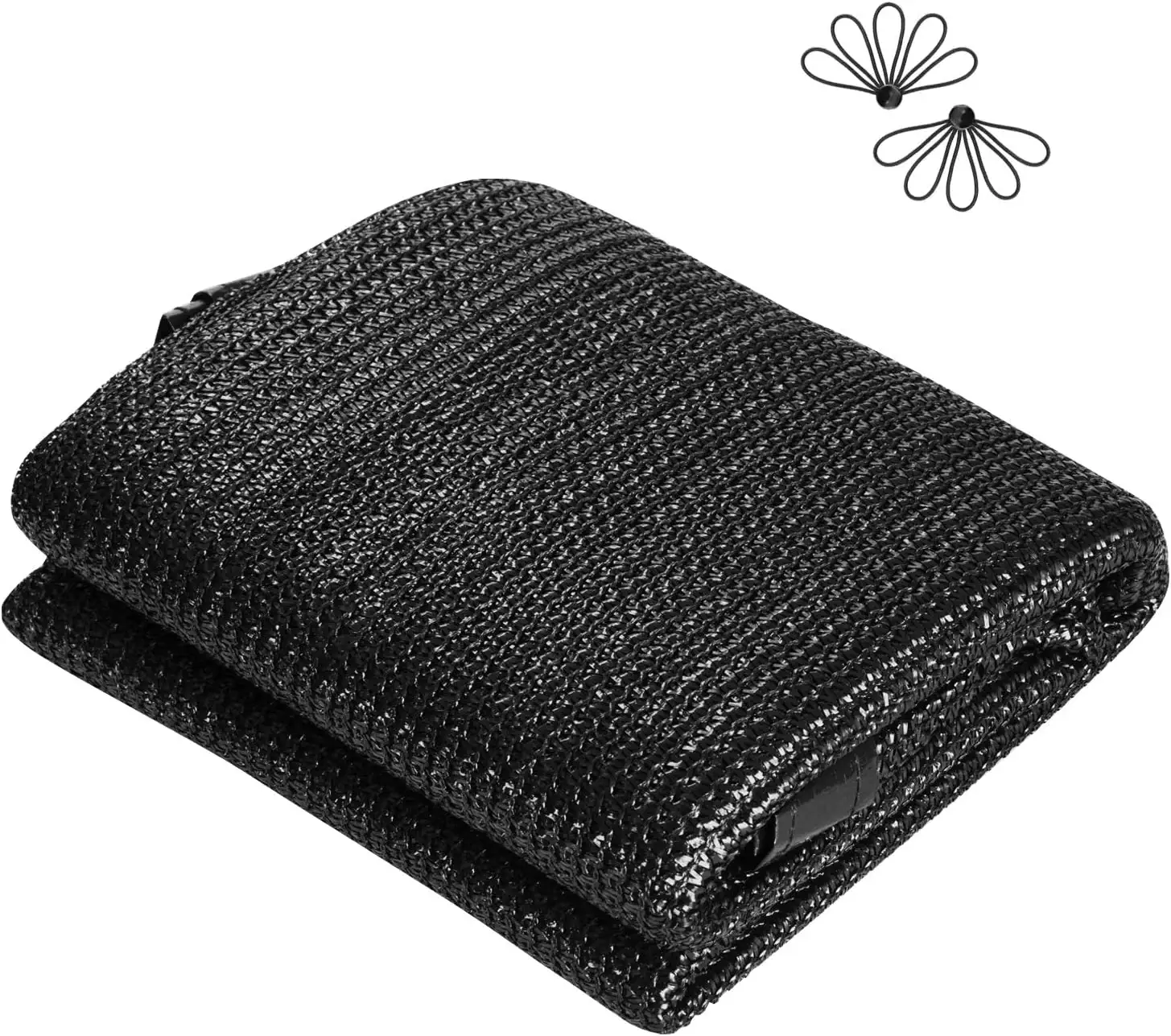VIVOSUN Sunblock Shade Cloth, 50%-60% Shade Net, 6.5' x 10' Black Garden Shade Mesh with Grommets for Plant Covers, Swimming Pools, Patios, and Yards